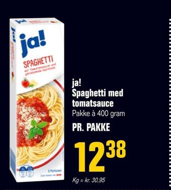 Ja! spaghetti med tomatsauce