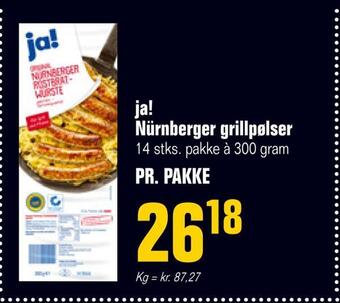 Poetzsch Padborg Ja! nürnberger grillpølser tilbud
