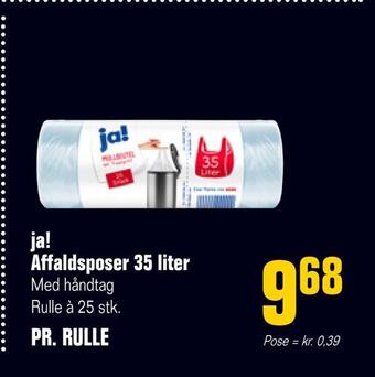Poetzsch Padborg Ja! affaldsposer 35 liter tilbud