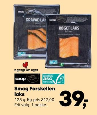 SuperBrugsen Smag forskellen laks tilbud