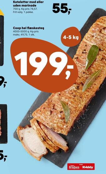 SuperBrugsen Coop hel flæskesteg tilbud
