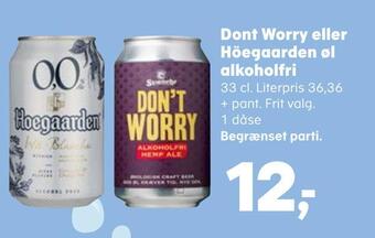 SuperBrugsen Dont worry eller höegaarden øl alkoholfri tilbud