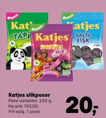 SuperBrugsen Katjes slikposer tilbud