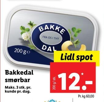 Lidl Bakkedal smørbar tilbud