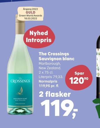 SuperBrugsen The crossings sauvignon blanc tilbud