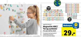 Lidl Magnetisk abc/ tal og symboler tilbud