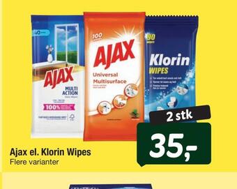 Fakta Tyskland Ajax el. klorin wipes tilbud