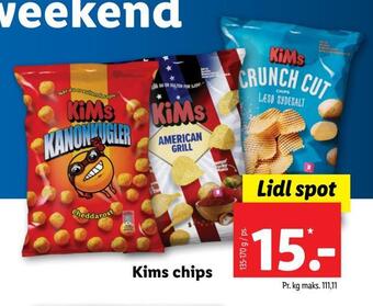 Lidl Kims chips tilbud