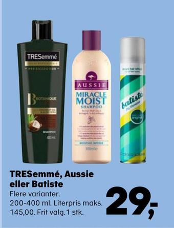 SuperBrugsen Tresemmé, aussie eller batiste tilbud