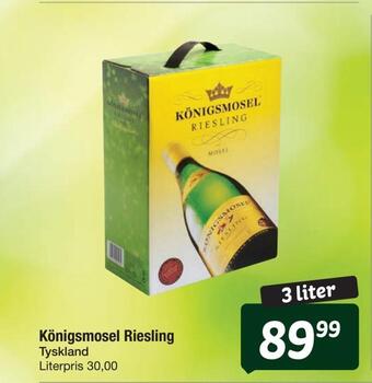 Fakta Tyskland Königsmosel riesling tilbud