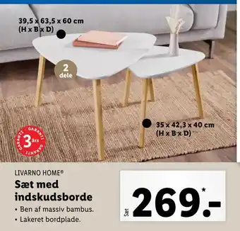Lidl Sæt med indskudsborde tilbud