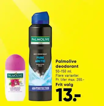 Bilka Palmolive deodorant tilbud