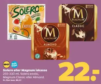 Netto Solero eller magnum iskasse tilbud