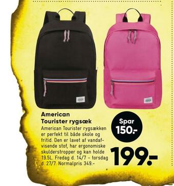 Bilka American tourister rygsæk tilbud
