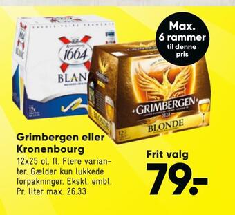 Bilka Grimbergen eller kronenbourg tilbud