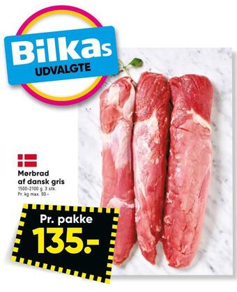 Bilka Mørbrad af dansk gris tilbud