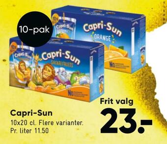 Bilka Capri-sun tilbud