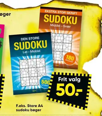 Store a4 sudoku bøger