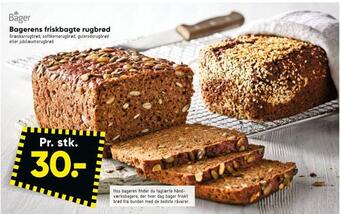 Bilka Bagerens friskbagte rugbrød tilbud
