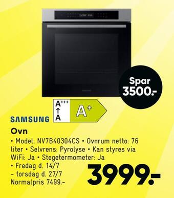 Bilka Ovn tilbud