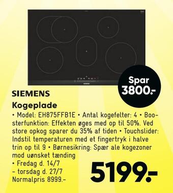 Bilka Kogeplade tilbud
