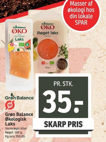 SPAR Grøn Balance Økologisk Laks tilbud