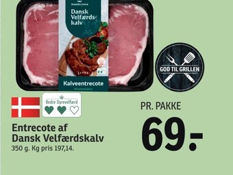 SPAR Entrecote af Dansk Velfærdskalv tilbud