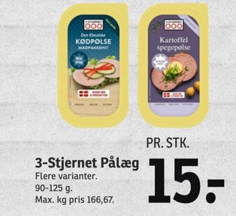 SPAR 3-Stjernet Pålæg tilbud