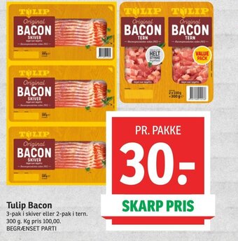 SPAR Tulip Bacon tilbud
