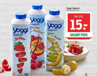 SPAR Yoggi Yoghurt Flere varianter. 1 kg. tilbud