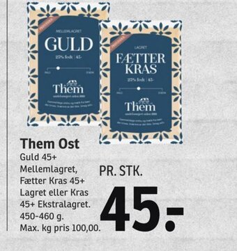 SPAR Them Ost tilbud
