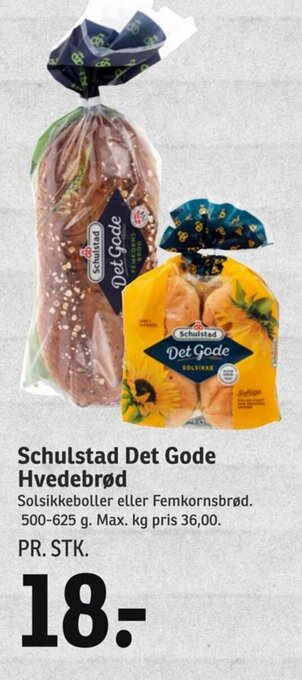 SPAR Schulstad Det Gode Hvedebrød tilbud