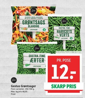 SPAR Gestus Grøntsager tilbud