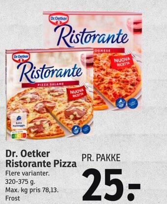 SPAR Dr. Oetker Ristorante Pizza tilbud