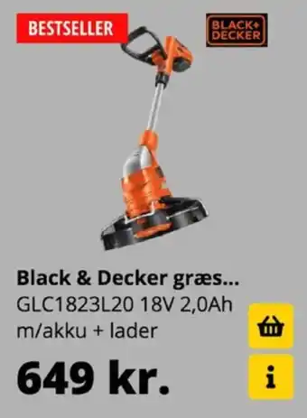10-4 Byggecenter Black&decker græstrimmer tilbud