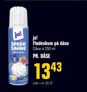 Otto Duborg Ja! flødeskum tilbud