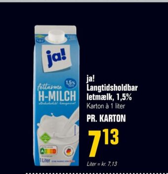 Poetzsch Padborg Ja! letmælk langtidsholdbar 1,5% tilbud