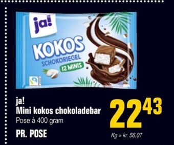 Otto Duborg Ja! chokoladebar kokos minis tilbud