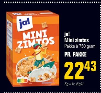 Mini zimtos morgenmadsprodukt