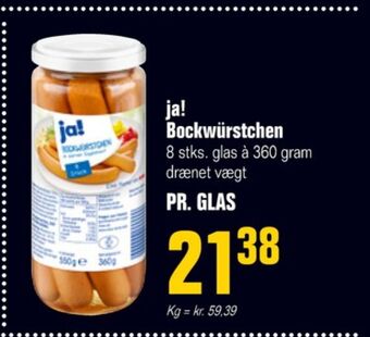 Otto Duborg Ja! bockwurst tilbud