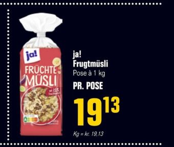 Otto Duborg Ja! müsli tilbud