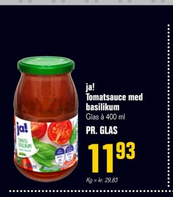 Otto Duborg Ja! sauce flydende tilbud