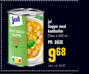 Otto Duborg Ja! suppe tilbud