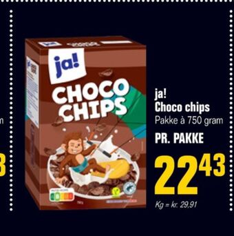 Otto Duborg Choco chips morgenmadsprodukt tilbud