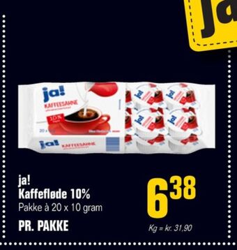 Otto Duborg Ja! kaffefløde tilbud