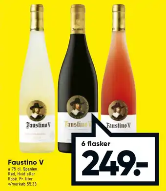 Bilka Faustino V 75cl 6 Flasker tilbud