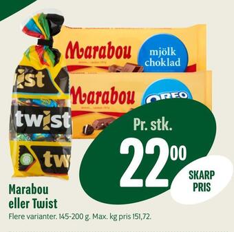Min Købmand Marabou eller twist tilbud