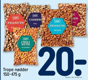 REMA 1000 Trope nødder tilbud