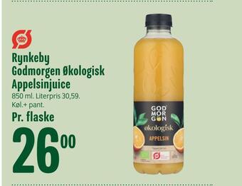 Min Købmand Rynkeby godmorgen økologisk appelsinjuice tilbud