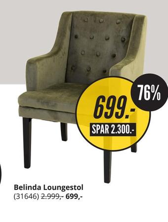 My Home Belinda loungestol tilbud